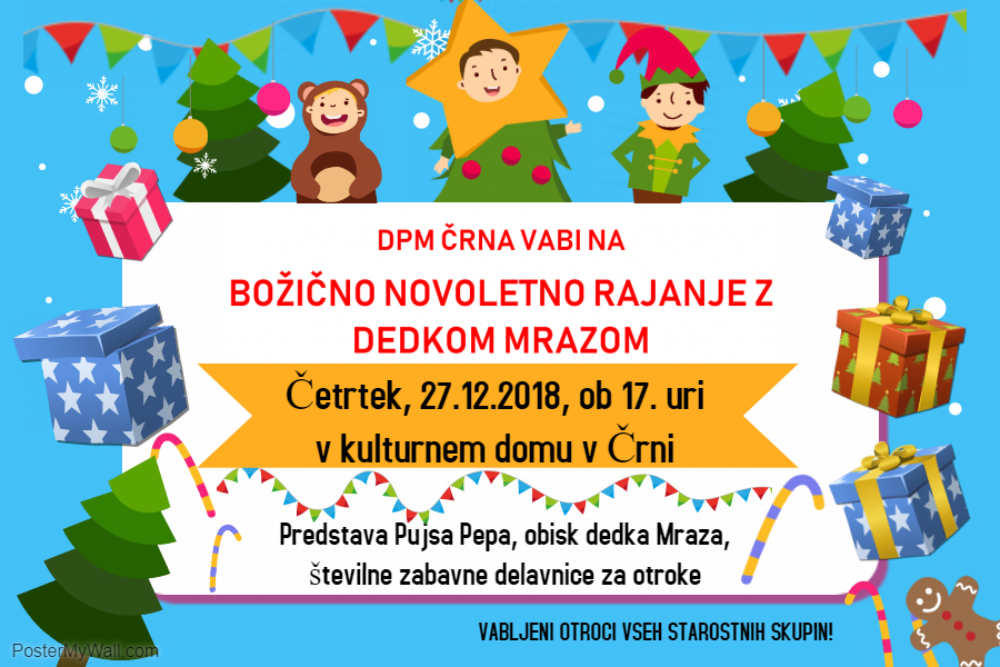 Copy of Christmas Kids Party Landscape Poster Made with PosterMyWall