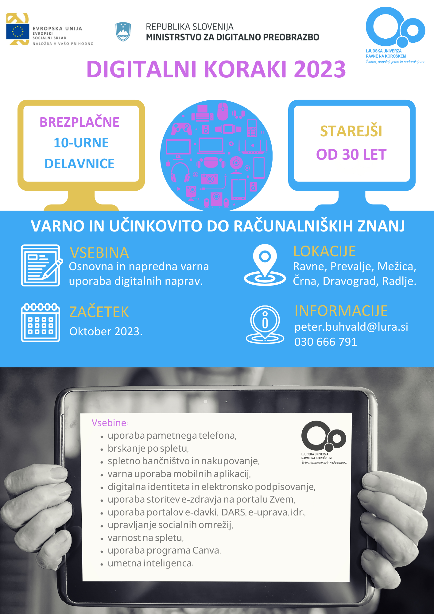 Digitalni koraki 2023 plakat