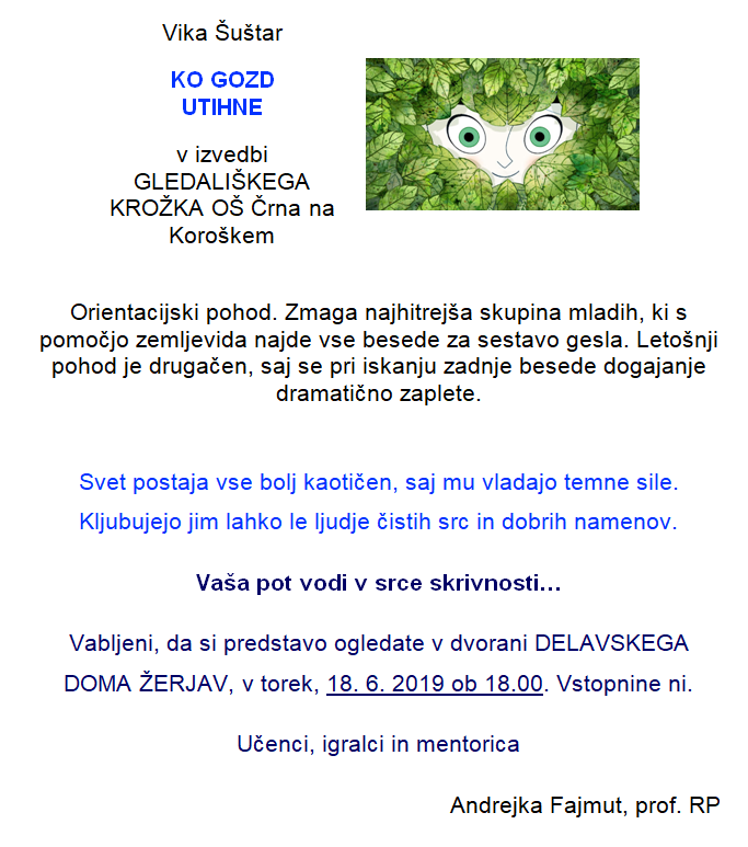 Ko gozd utihne Žerjav
