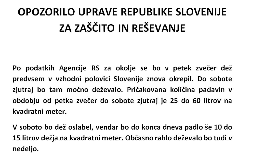 OPOZORILO