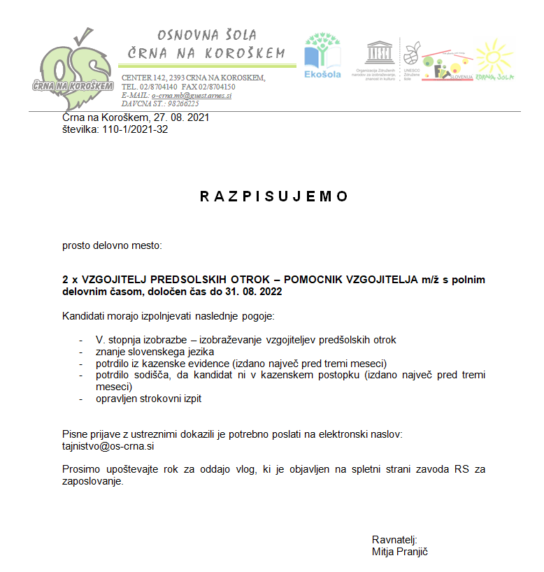 Razpis