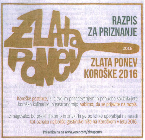 razpis zlata ponev