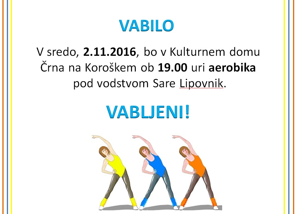 vabilo aerobika