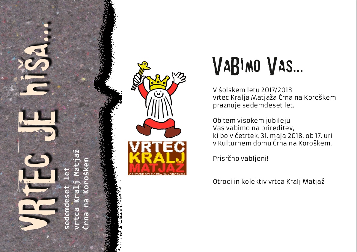 VABILO VRTEC 70.LET 001