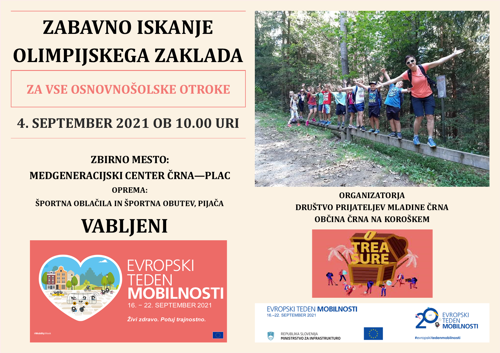 VABILO LOV NA OLIMPIJSKI ZAKLAD RUMEN
