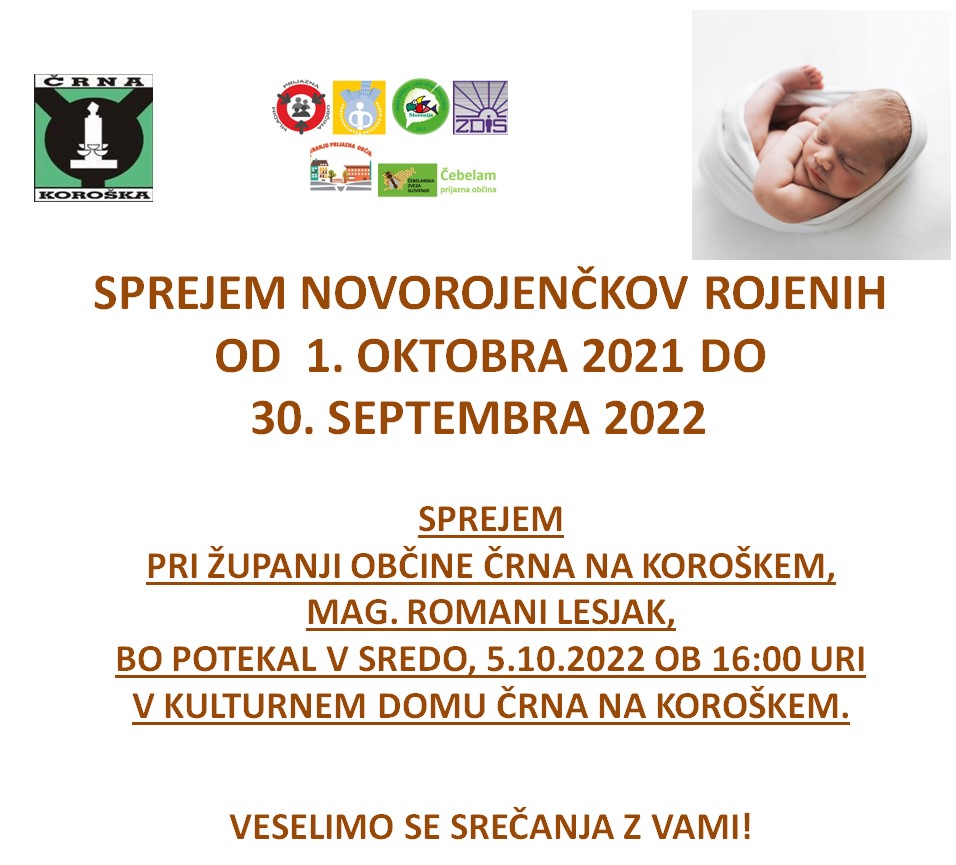 VABILO SPREJEM NOVOROJENČKOV