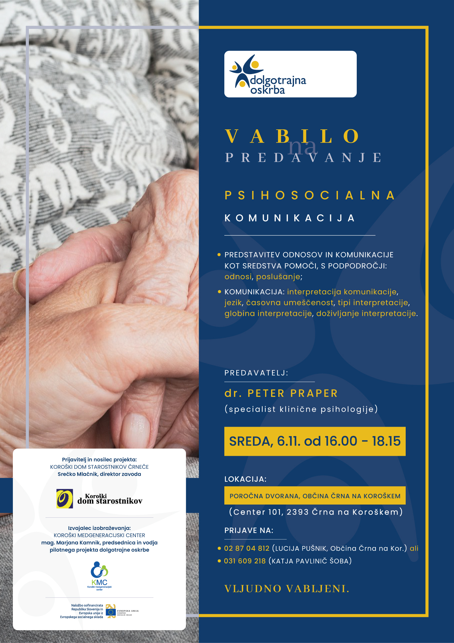 Vabilo Psihosocialna komunikacija