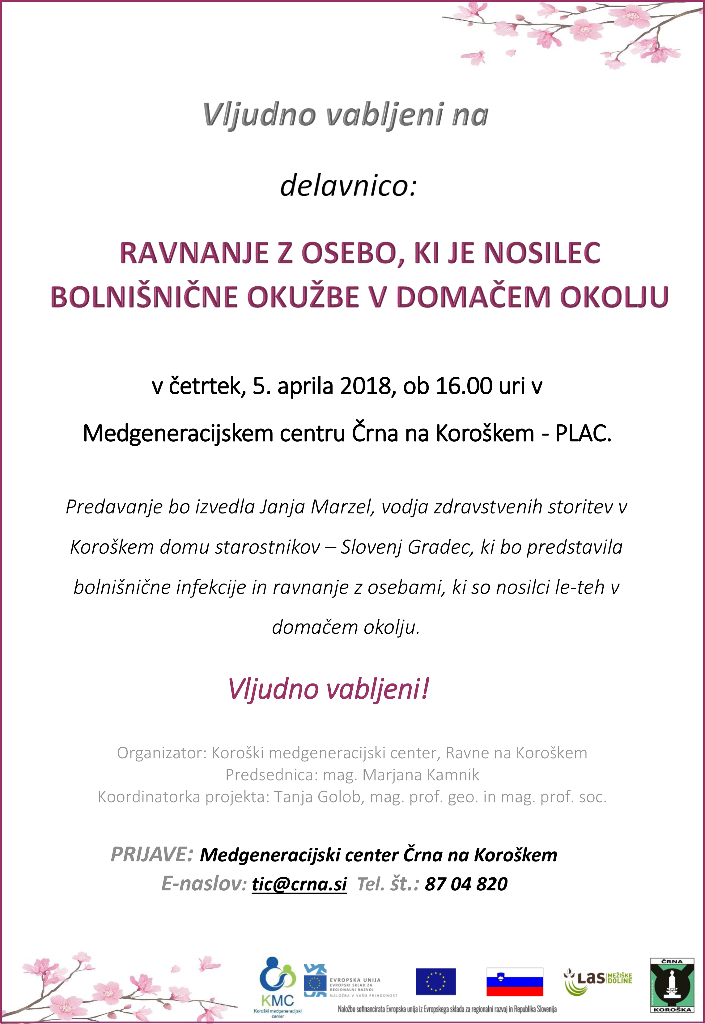 Vabilo delavnica 7 Črna na Kor. 2