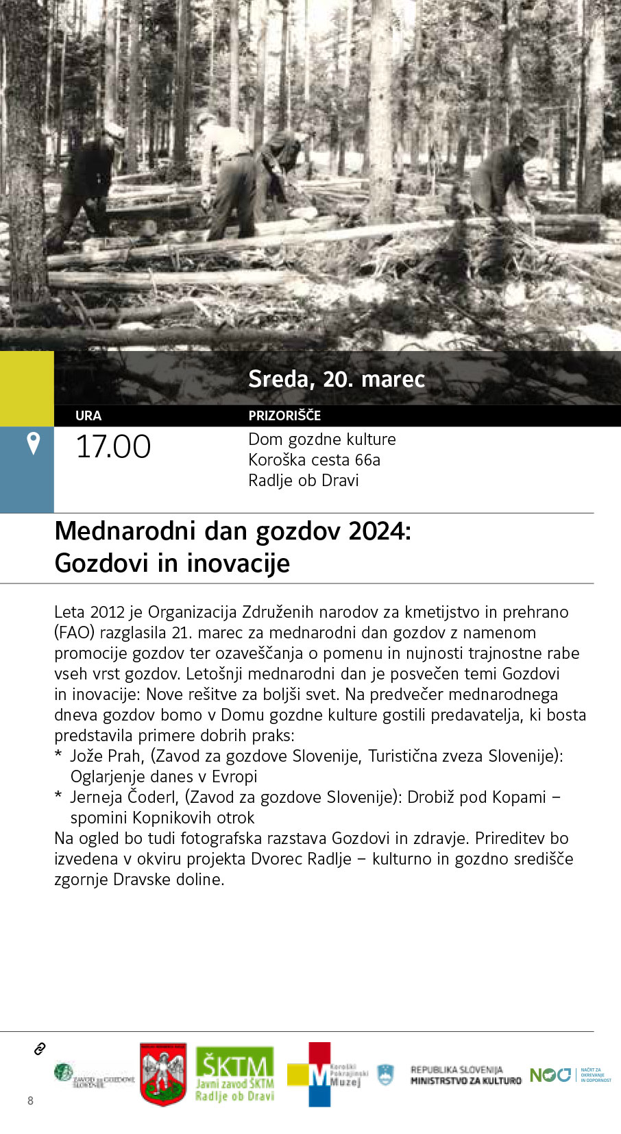Vabilo Mednarodni dan gozdov 2024