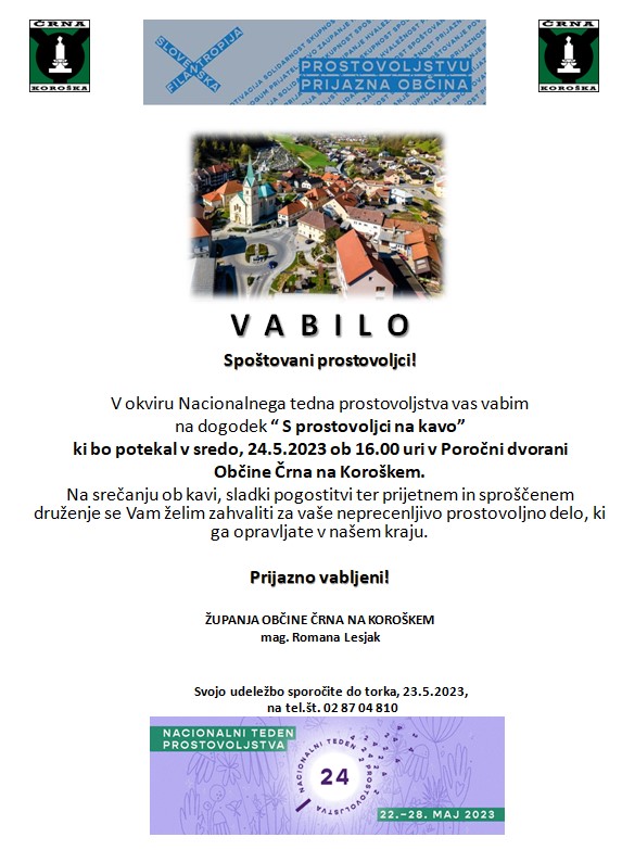 Vabilo prostovoljci FB