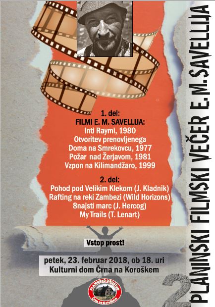 filmski večer Milan Savelli