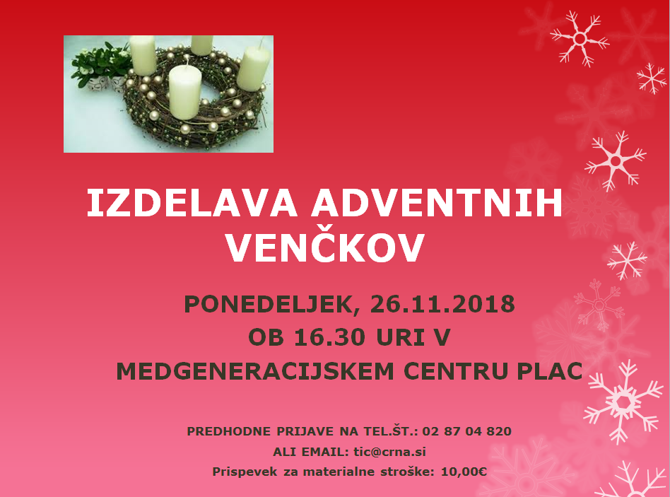 izdelava adventnih venčkov 2018
