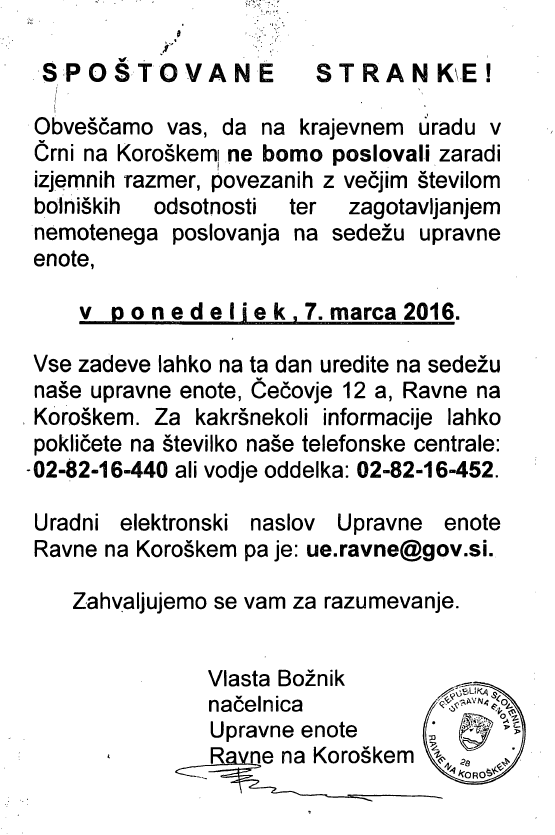 krajevni urad Črna