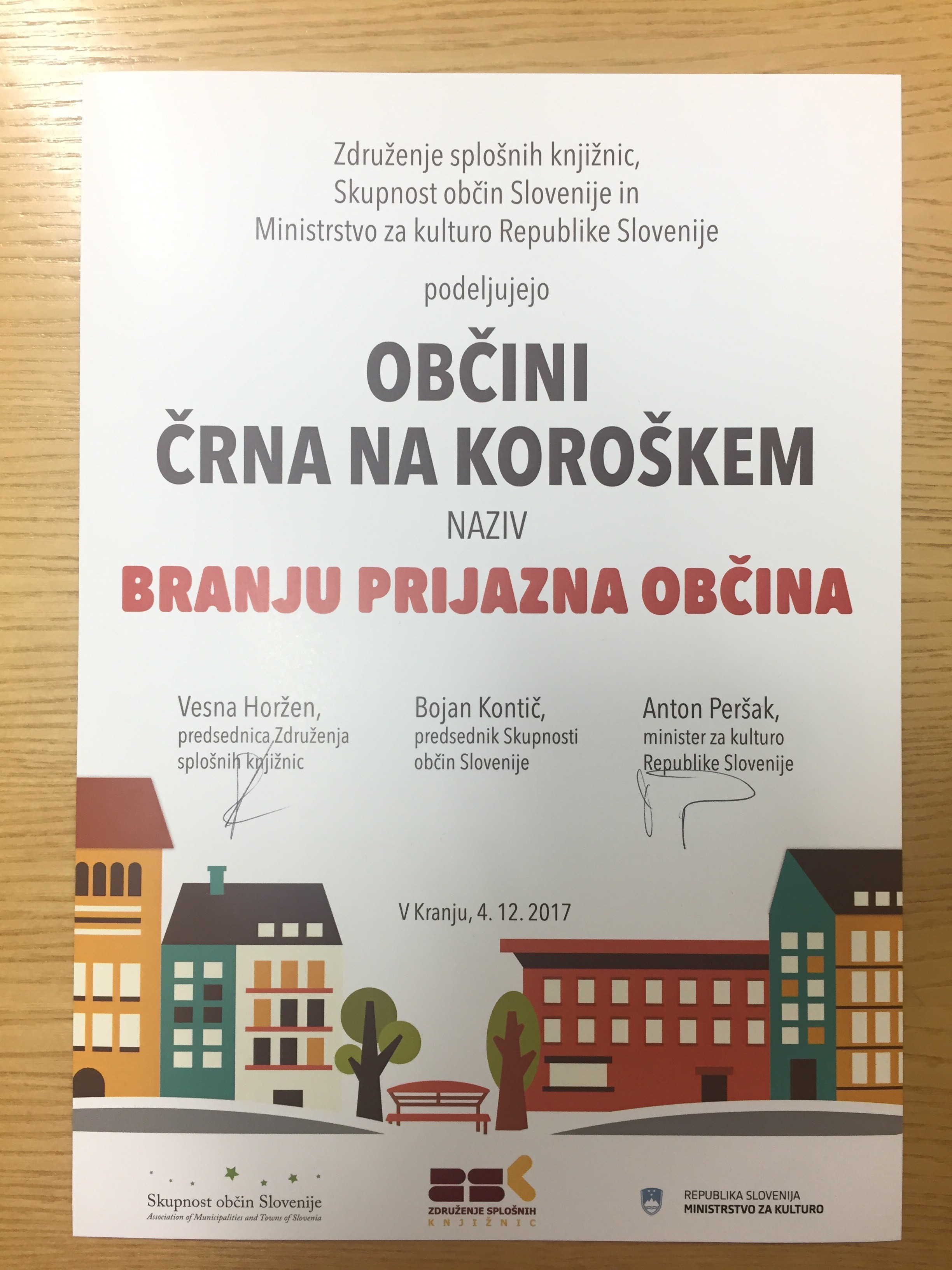 priznanje branju prijazna občina