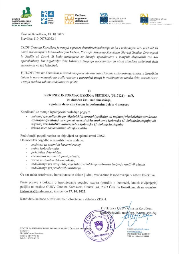 skrbnik informacijskega sistema