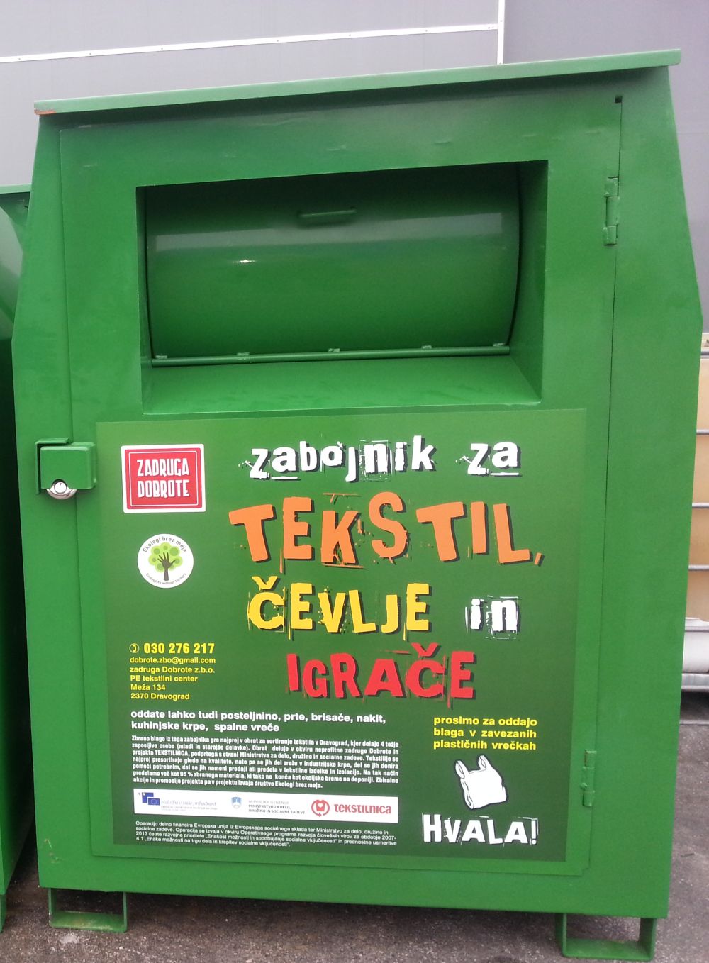 zabojnik za tekstil