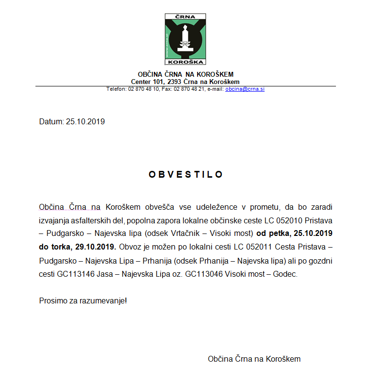 zapora ceste