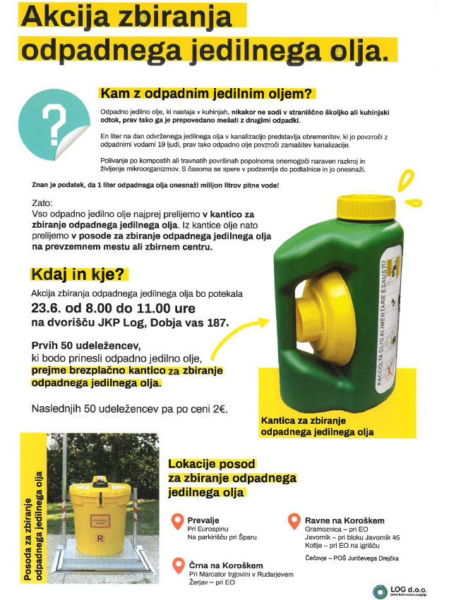 zbiranje odpadnega olja