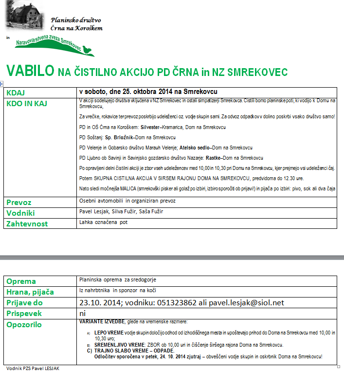 ČISTILNA AKCIJA